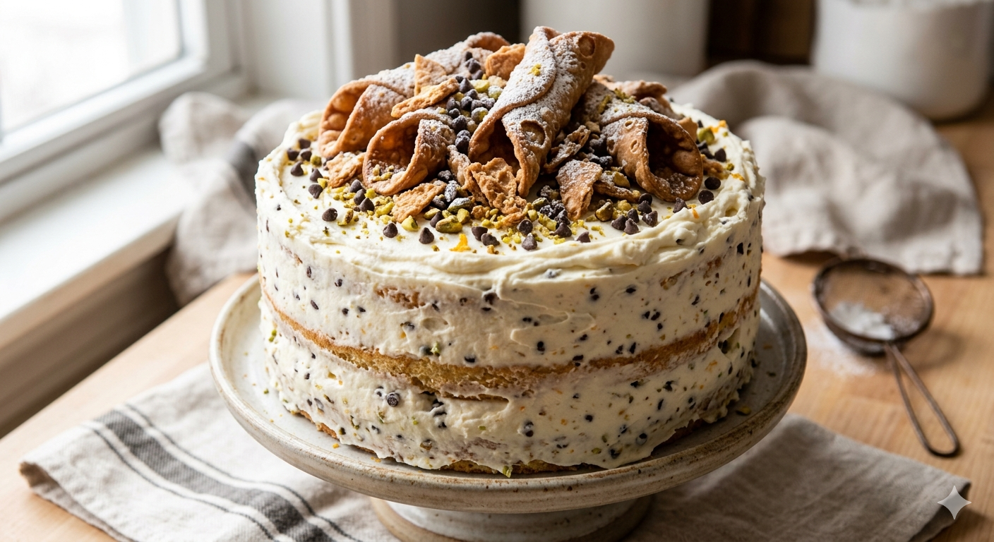 Cannoli Cake