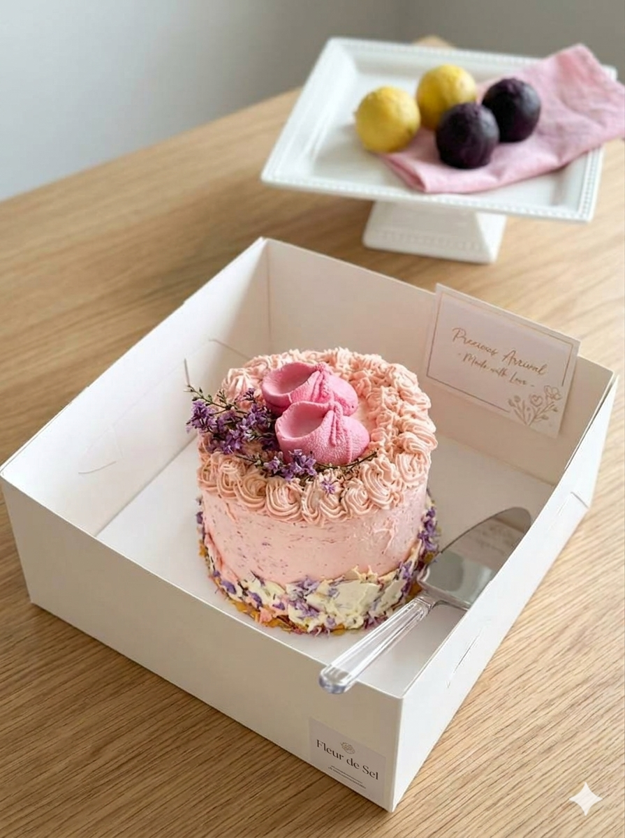 Custom wedding cake by Fleur du Sel